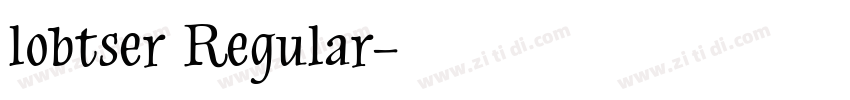 lobtser Regular字体转换